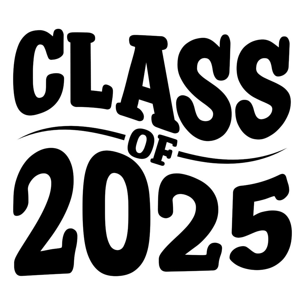 Class of 2025 SVG Design with Graduation Cap for T-Shirts, Mugs & Cricut Projects