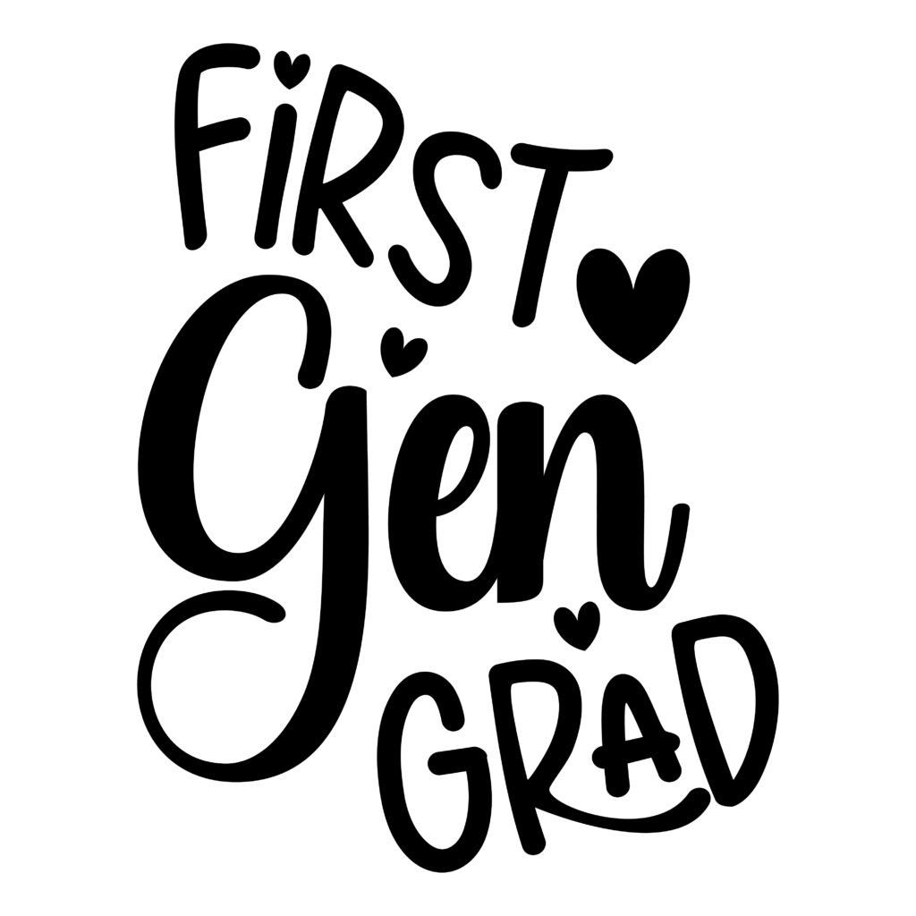 First Gen Grad SVG design for graduation shirts, Cricut projects, and gifts.