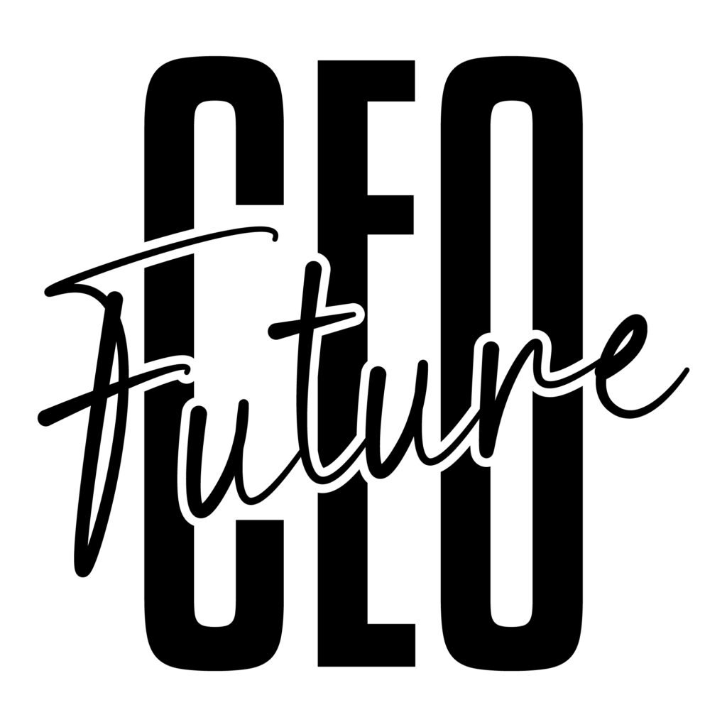 Future CEO SVG design featuring bold motivational text, perfect for shirts, mugs, and planners.