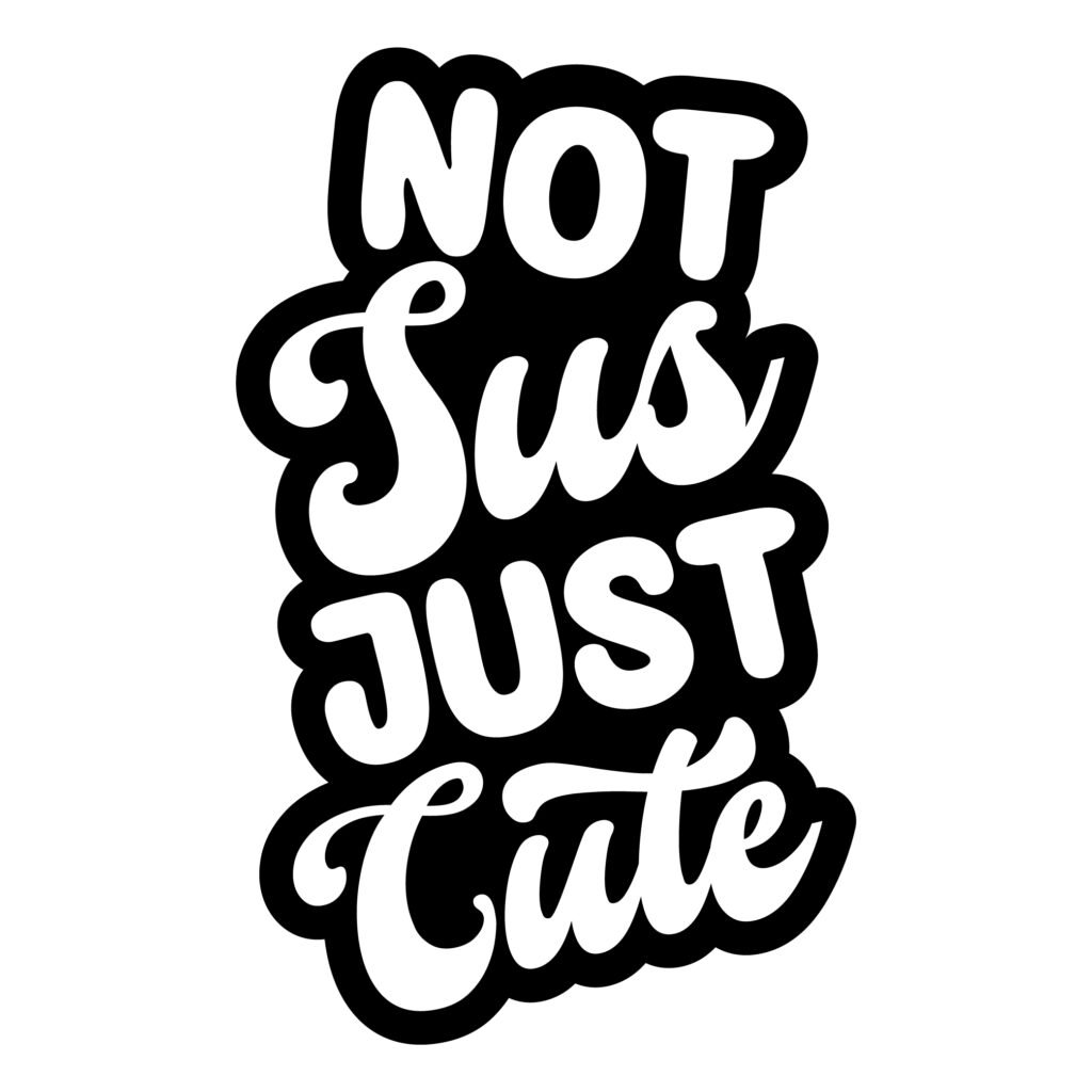 Not Sus Just Cute SVG Design – Among Us Cute Gaming Theme
