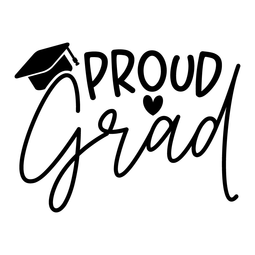 Proud Grad SVG Design for Graduation Cap and T-Shirt