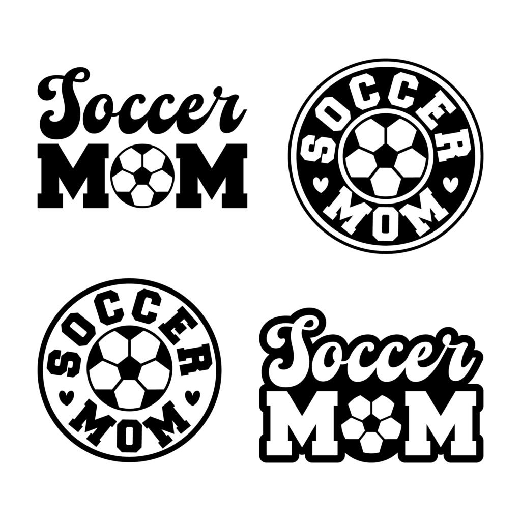 Soccer Mom SVG Bundle with 4 Designs – Perfect for Cricut, Silhouette, DIY Crafts