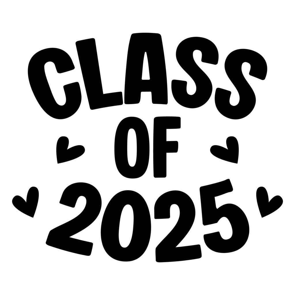 Back to School SVG Class of 2025, editable graduation cut file for Cricut and Silhouette, instant download