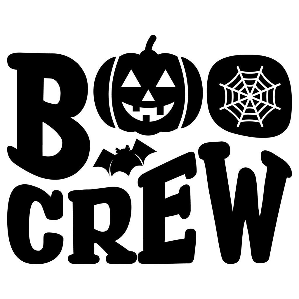 Boo Crew SVG free download — cute ghost team Halloween design for Cricut and Silhouette