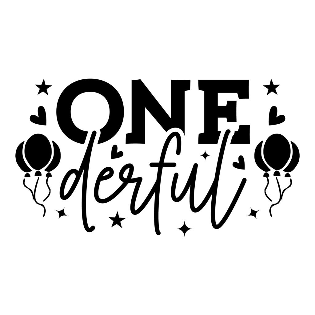 Free Birthday SVG design bundle including One-derful, Two Sweet, Three-nager, and Four-ever Young birthday SVG files.