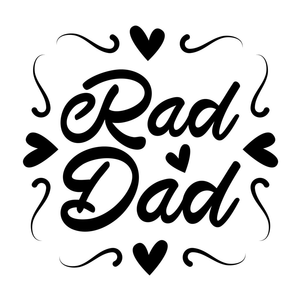 Rad Dad SVG - dad svg free, rad dad cut file for Cricut and t-shirt designs
