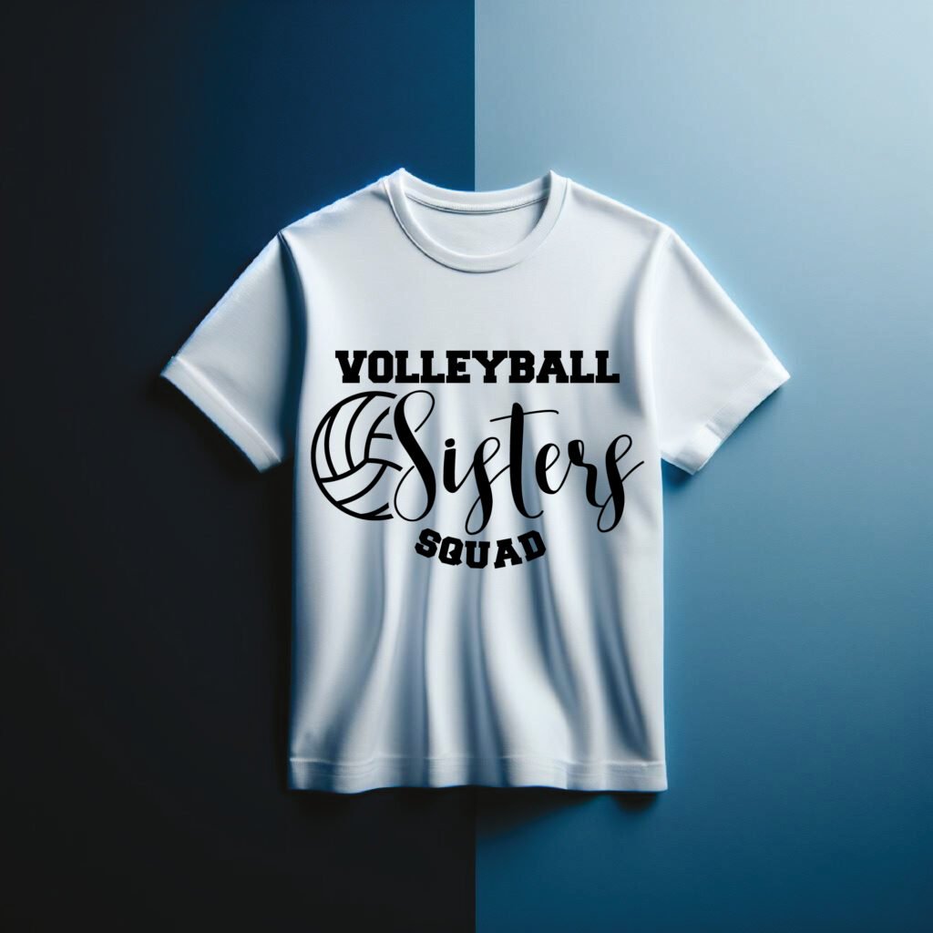Volleyball Sisters Squad SVG Free Download Cricut Silhouette