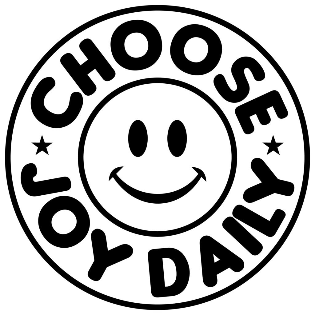 Free Choose Joy Daily SVG inspirational quote cut file for Cricut and Silhouette projects.