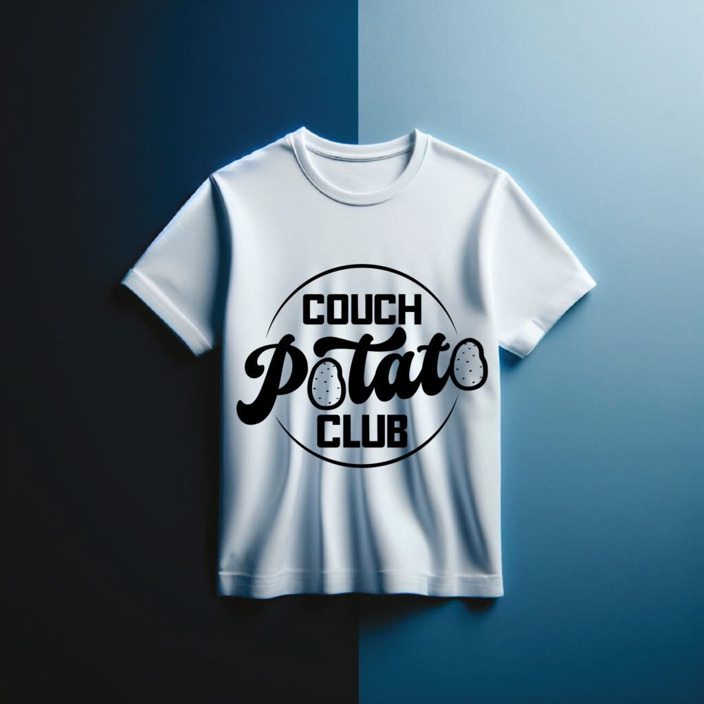 Couch Potato Club SVG free funny design for Cricut and Silhouette crafts