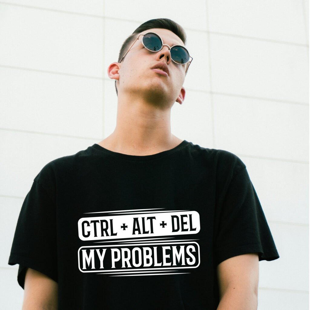 Ctrl + Alt + Del My Problems SVG Free funny design for Cricut and Silhouette