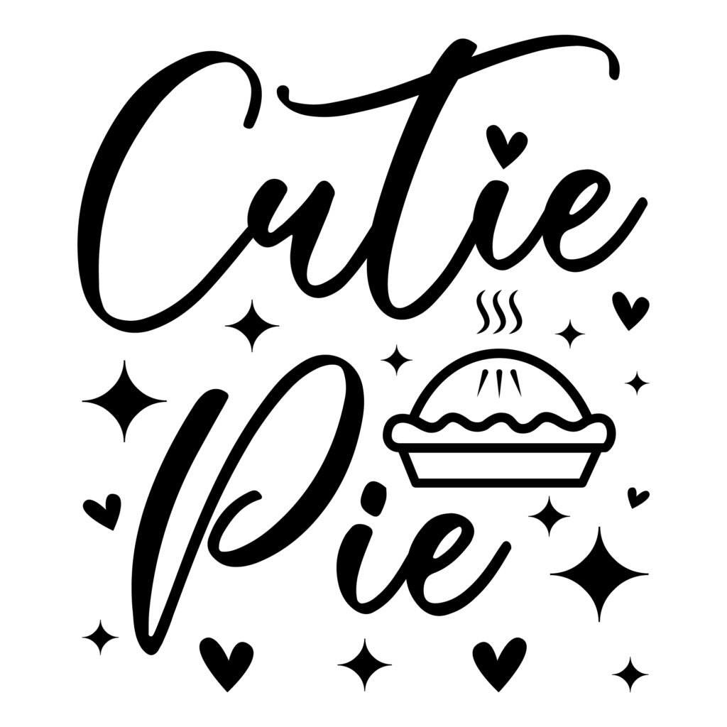 Cutie Pie SVG Free Design for Cricut and Silhouette