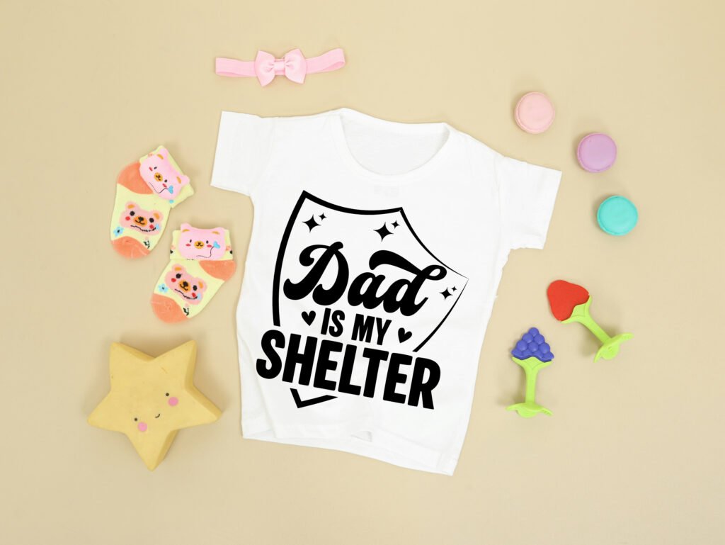 Dad is My Shelter SVG Free Download for Cricut and Silhouette Caption