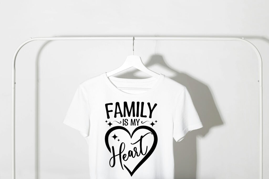 Family is My Heart SVG free design for Cricut and Silhouette projects
