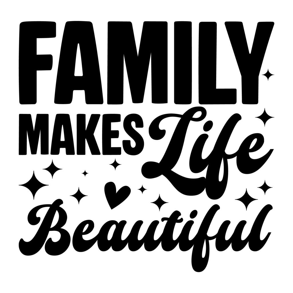 Family Makes Life Beautiful SVG Free - Cricut & Silhouette Cut File