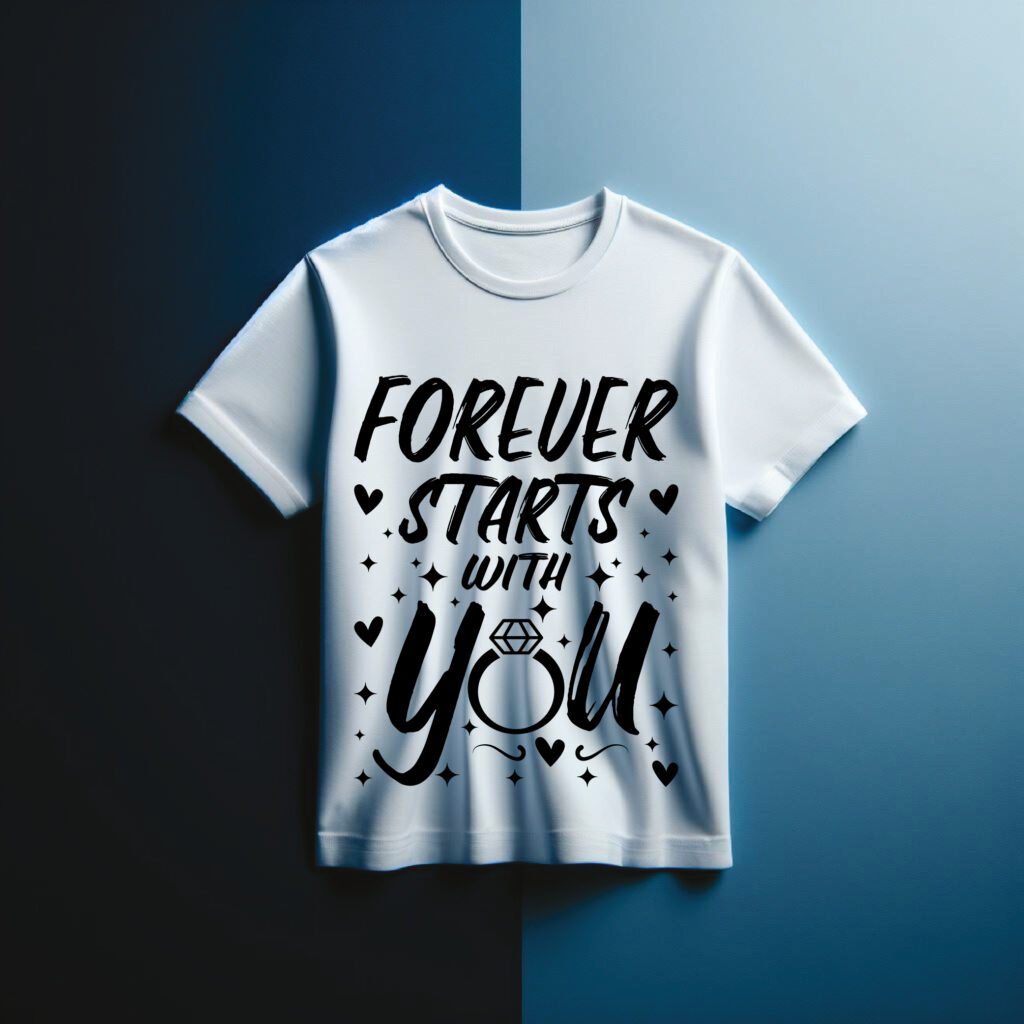 Forever Starts with You SVG free romantic love quote design