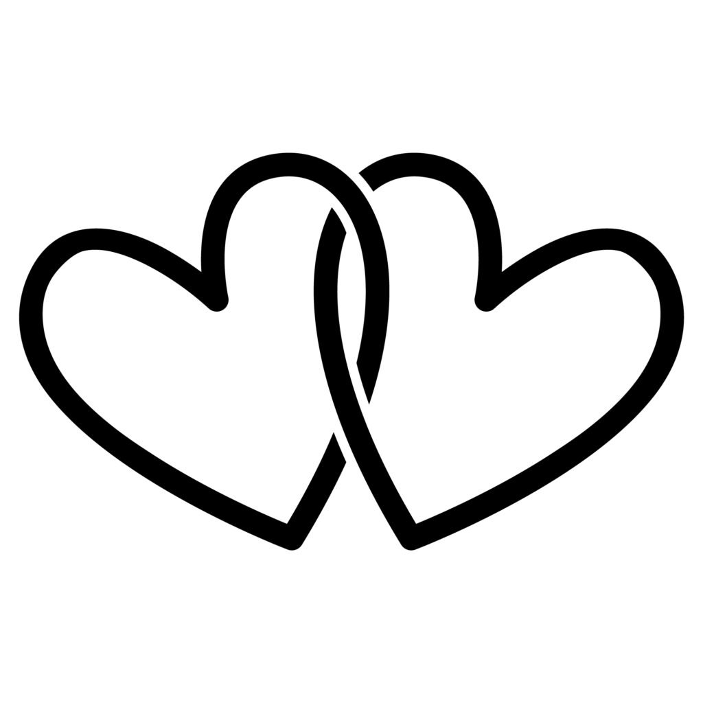 Free Interlocking Hearts SVG for Cricut & Silhouette