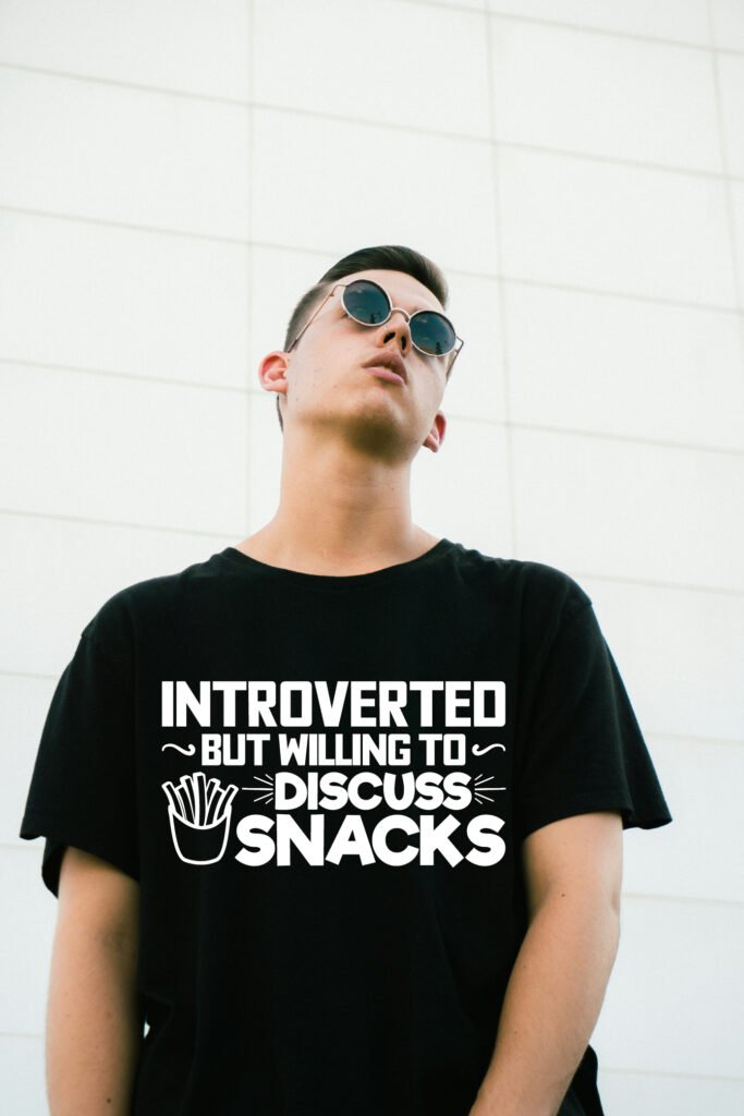 Free Download Introverted But Willing to Discuss Snacks Funny SVG for Cricut and Silhouette