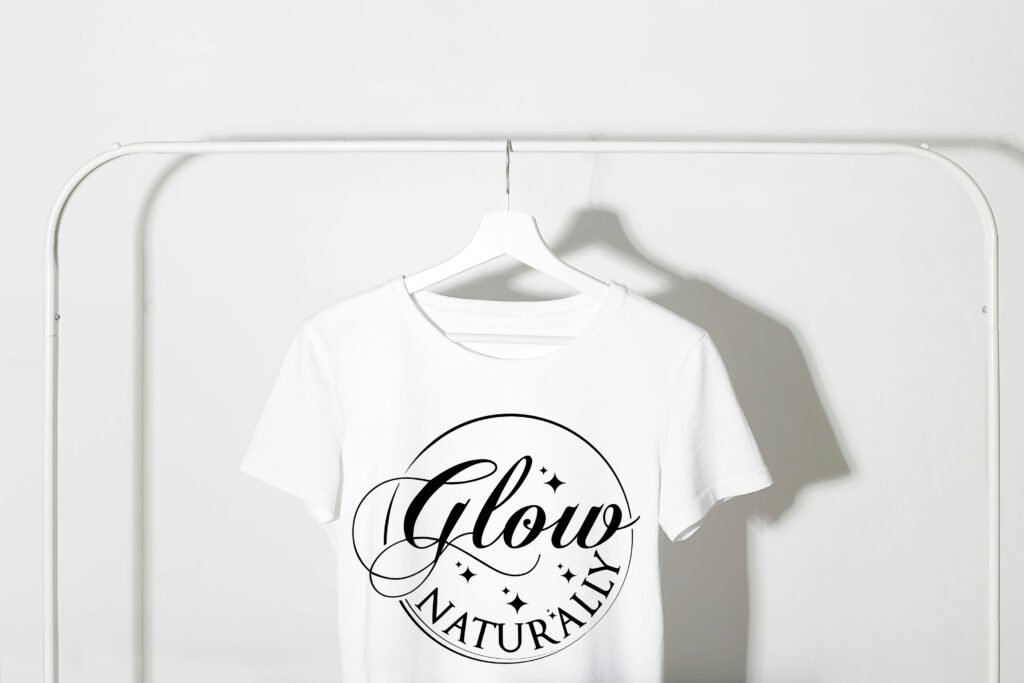 Glow Naturally SVG Free Inspirational Quote Design Download