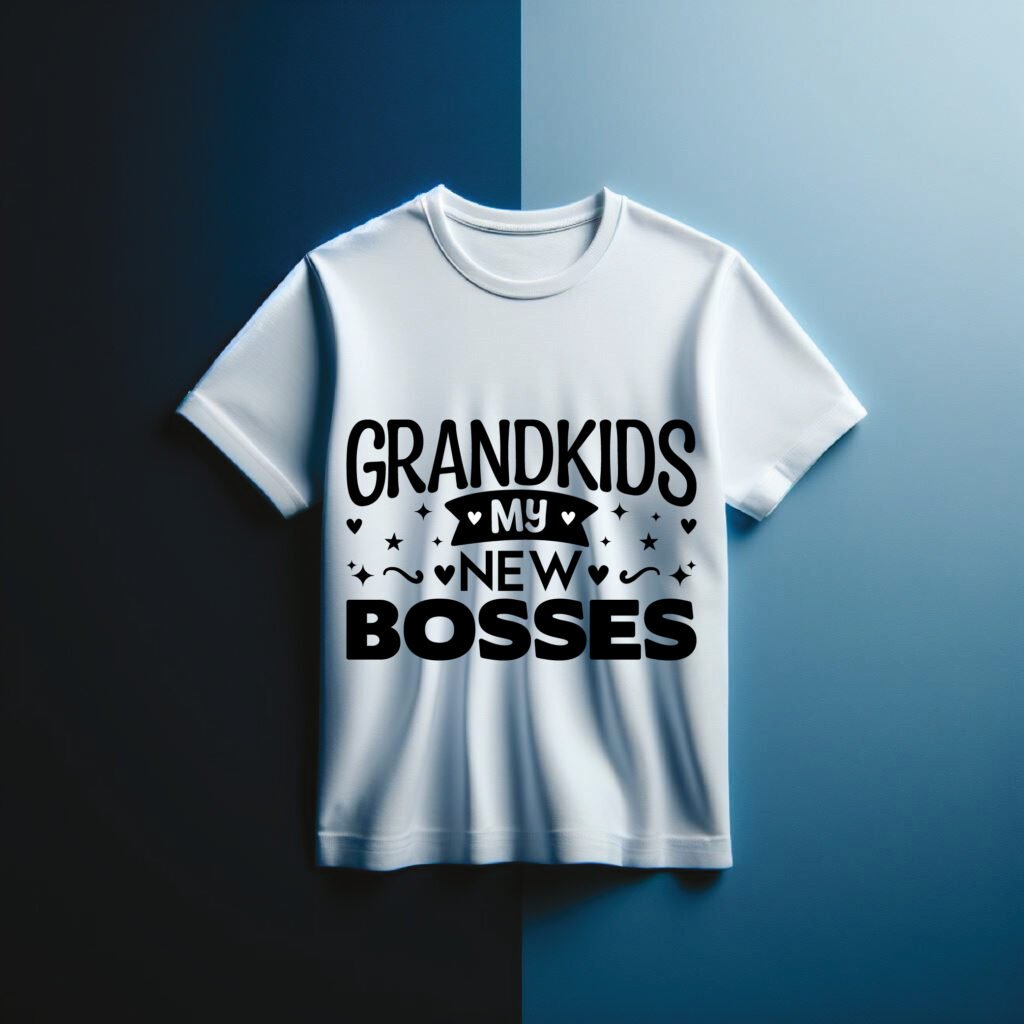 Free Grandkids My New Bosses SVG Design for Retirement Crafts Cricut Silhouette