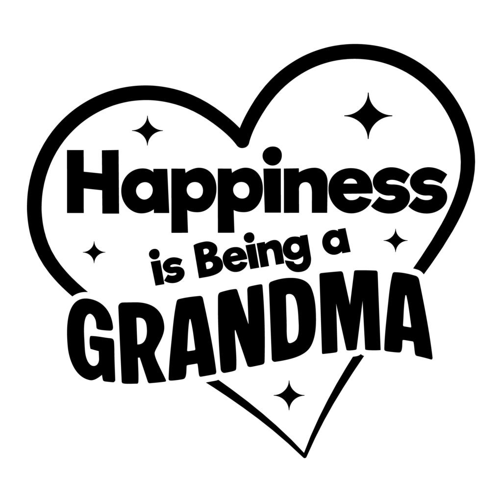 Happiness is Being a Grandma SVG Free Download for Cricut and Silhouette