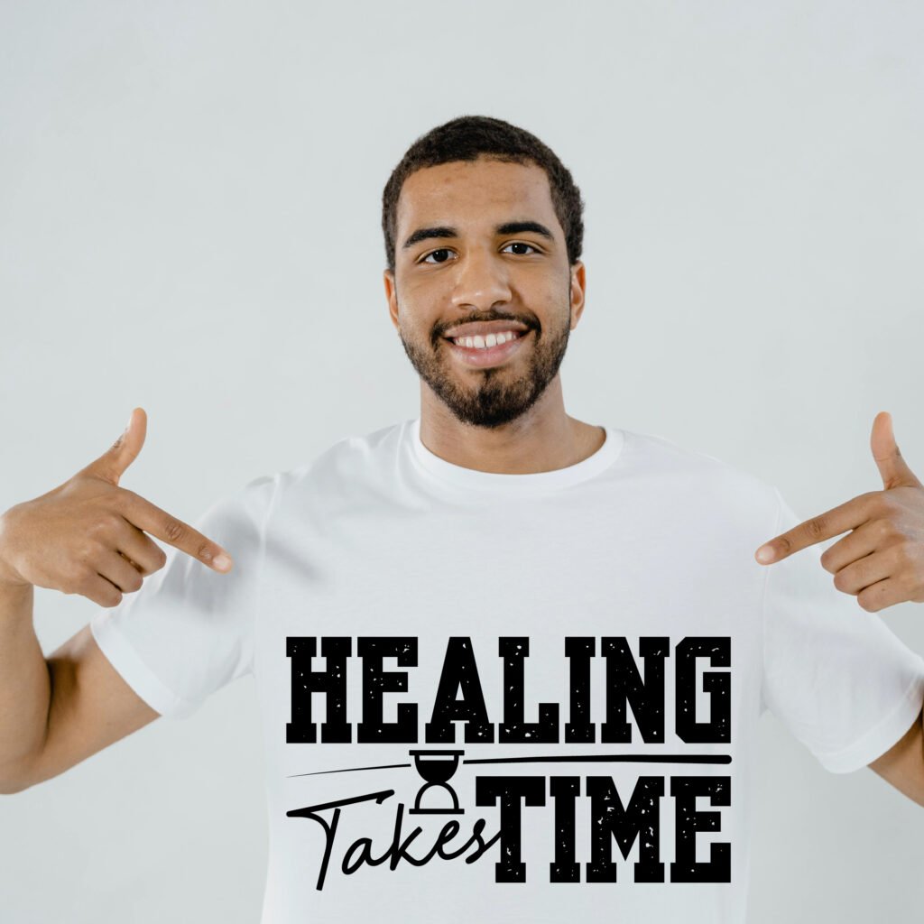 Healing Takes Time SVG free download inspirational quote cut file for Cricut and Silhouette projects.
