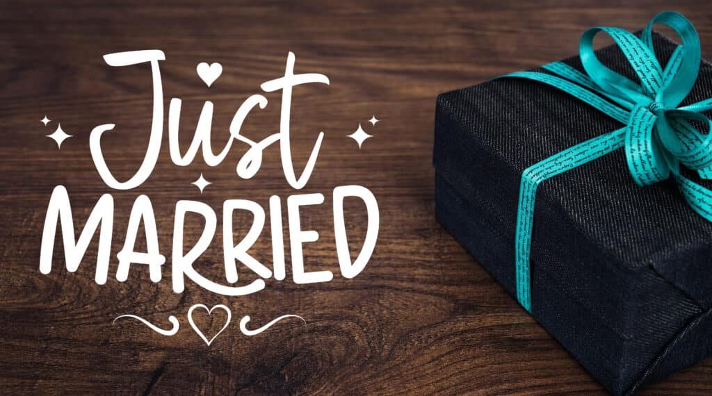 Just Married SVG Free Download for Cricut and Silhouette