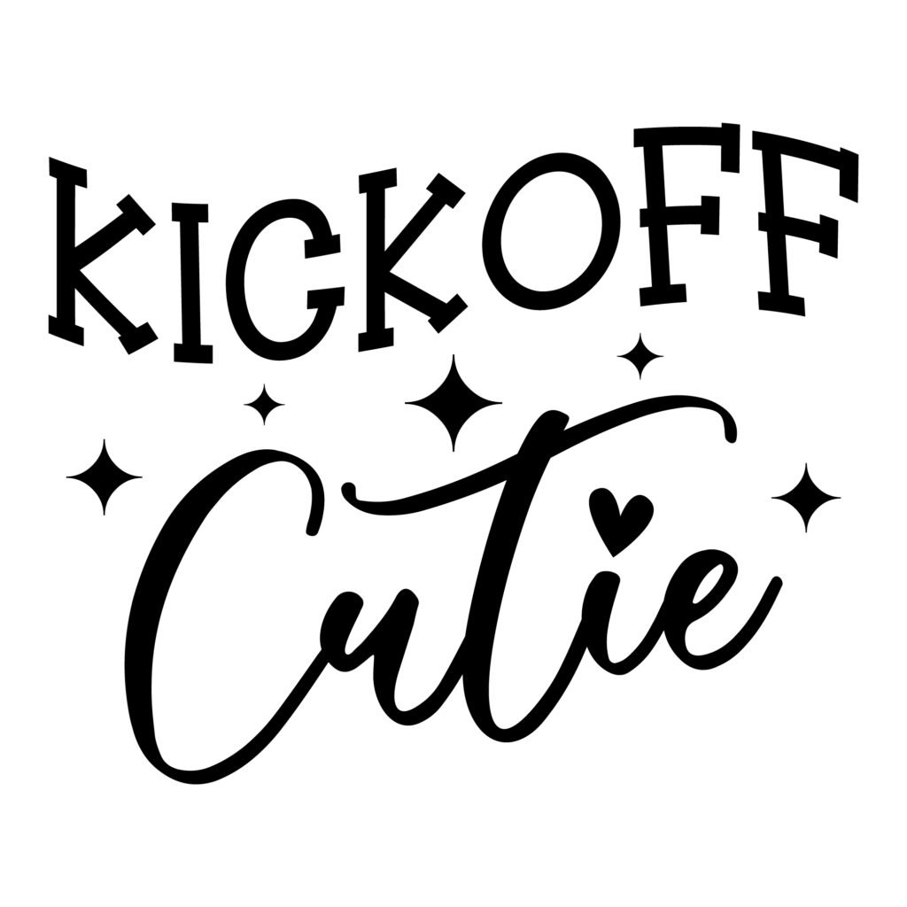 Kickoff Cutie Free SVG Design for Cricut and Silhouette