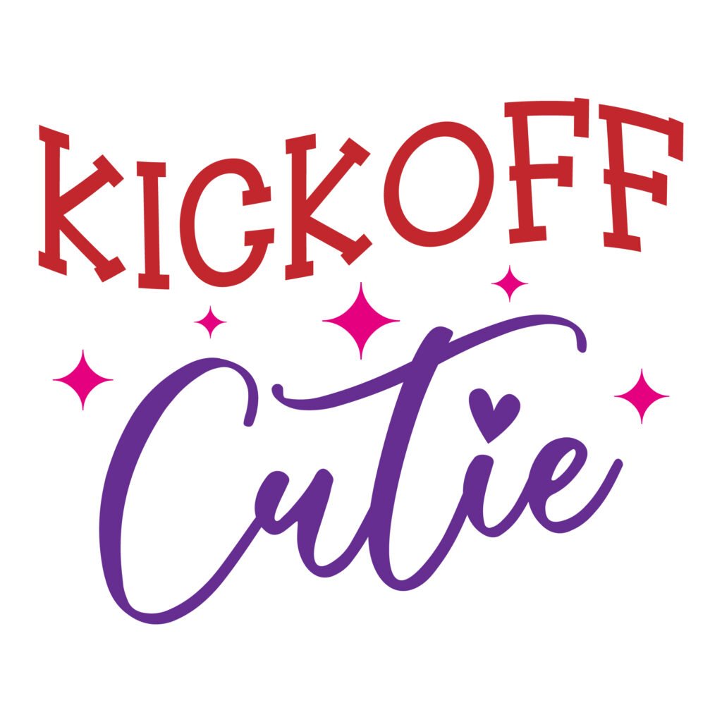 Kickoff Cutie Free SVG Design for Cricut and Silhouette