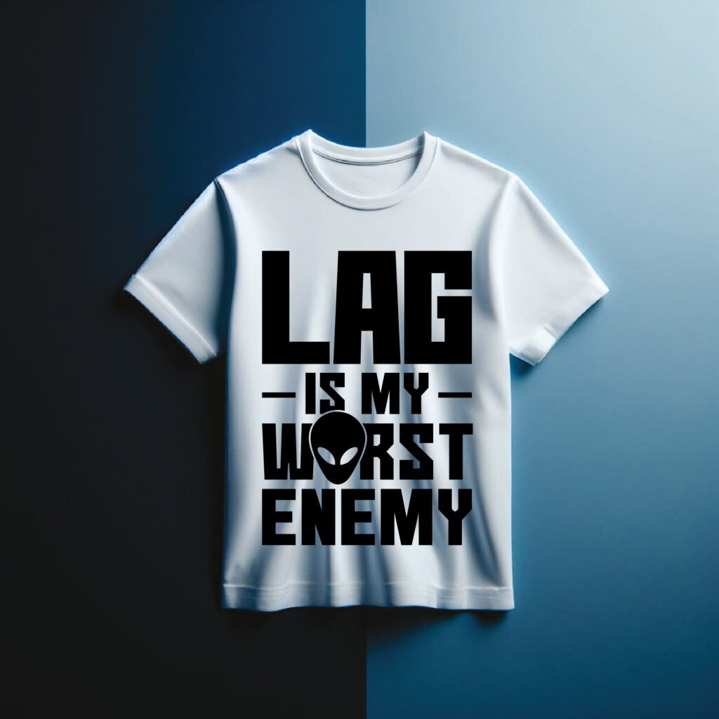 Lag is My Worst Enemy SVG free download for gamers, Cricut, Silhouette, vinyl, shirts, mugs, and stickers.