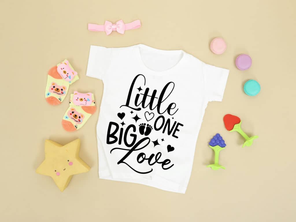 Little One Big Love free SVG design for Cricut and Silhouette projects.