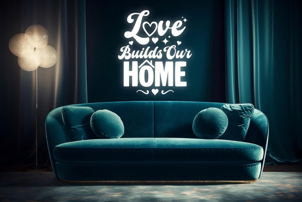 Love Builds Our Home SVG Free Design for Cricut and Silhouette Crafts