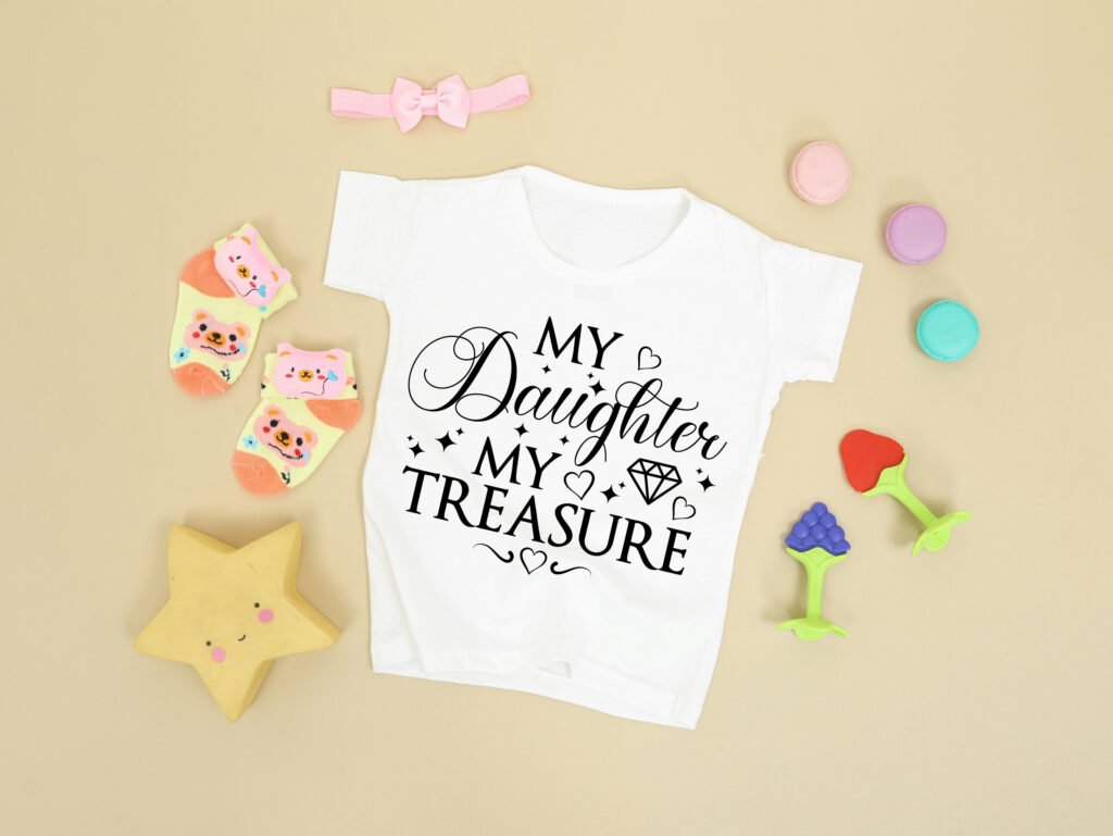 My Daughter My Treasure SVG Free Mother Daughter Love Design