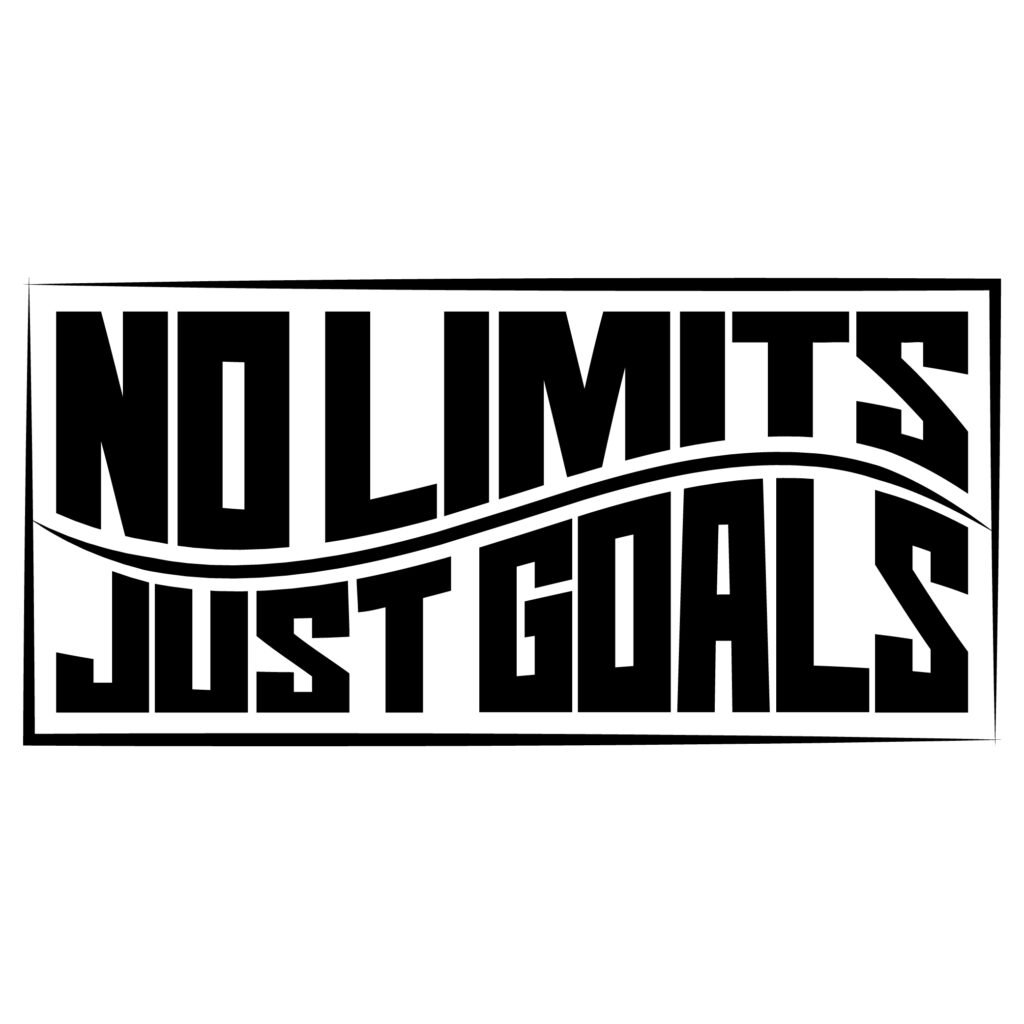 No Limits Just Goals SVG free motivational Cricut design for t-shirts, mugs, and vinyl projects.