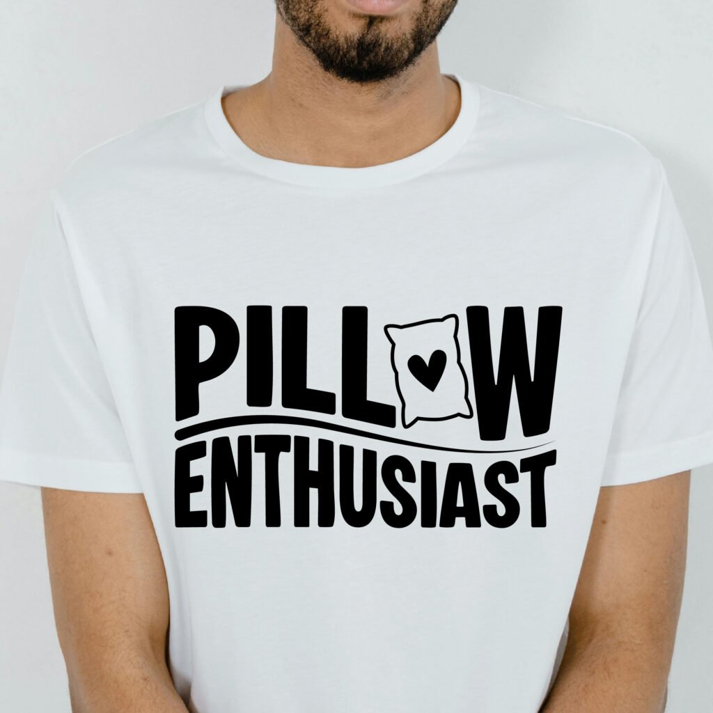 Pillow Enthusiast SVG Free Download Funny Sleep SVG Cut File