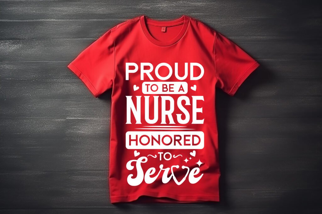 Proud to Be a Nurse Honored to Serve Free SVG Design for Cricut and Silhouette