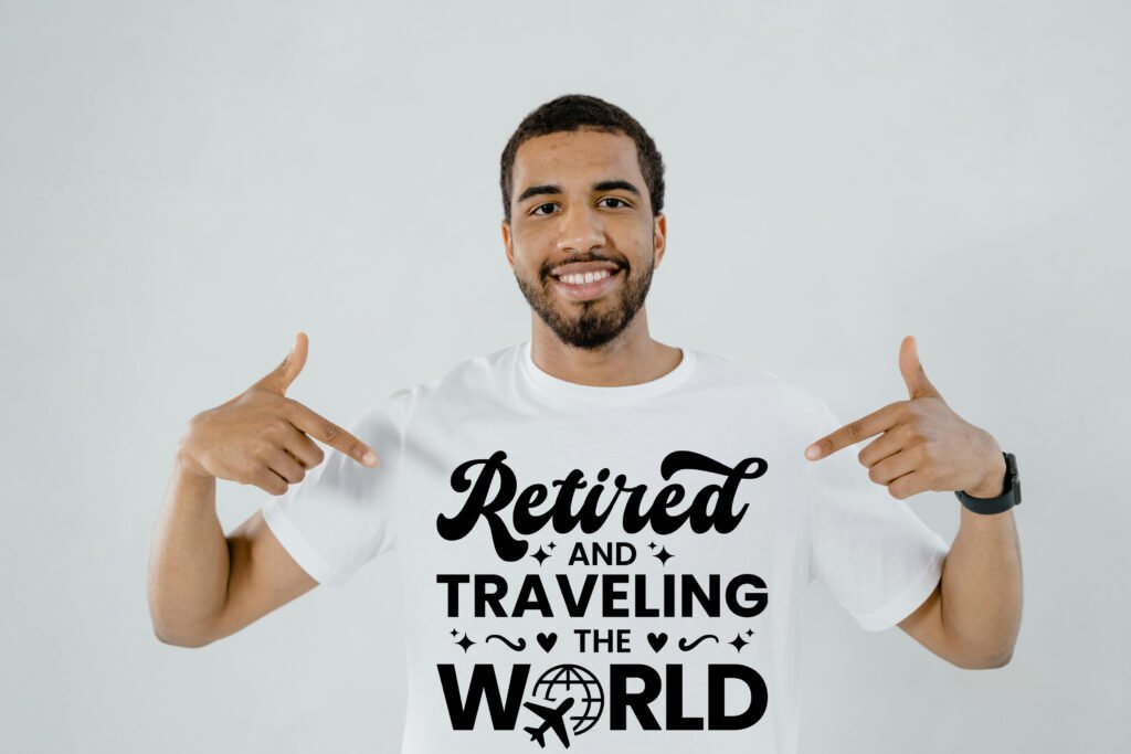 Retired and Traveling the World Free SVG Design for Cricut and Silhouette