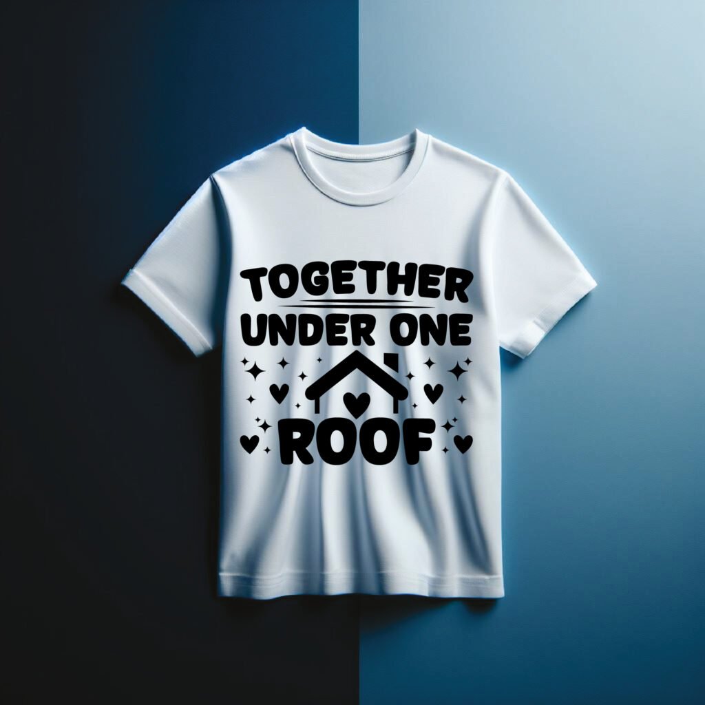 Together Under One Roof SVG free design for Cricut and Silhouette
