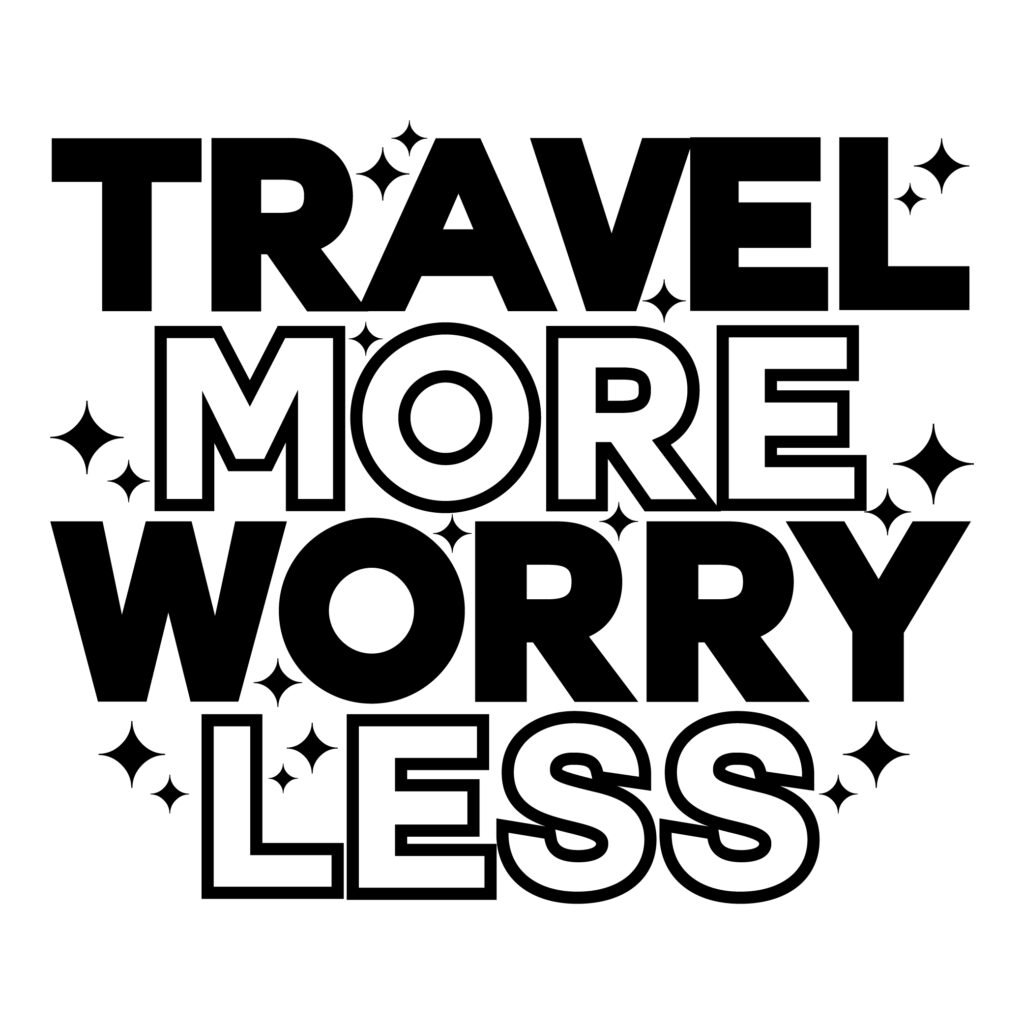Travel More Worry Less SVG Free for Cricut and Silhouette, adventure travel quote cut file