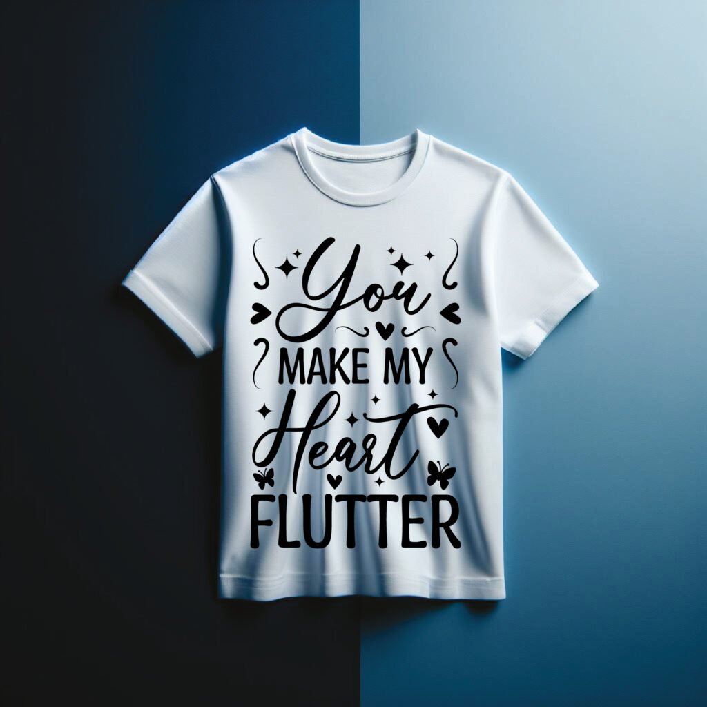 You Make My Heart Flutter SVG Free Love Quote for Cricut and Silhouette