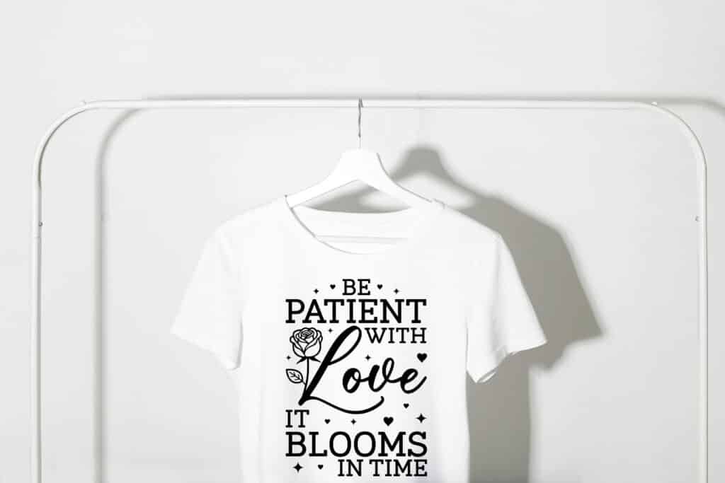 Be Patient with Love SVG Free Inspirational Quote Design