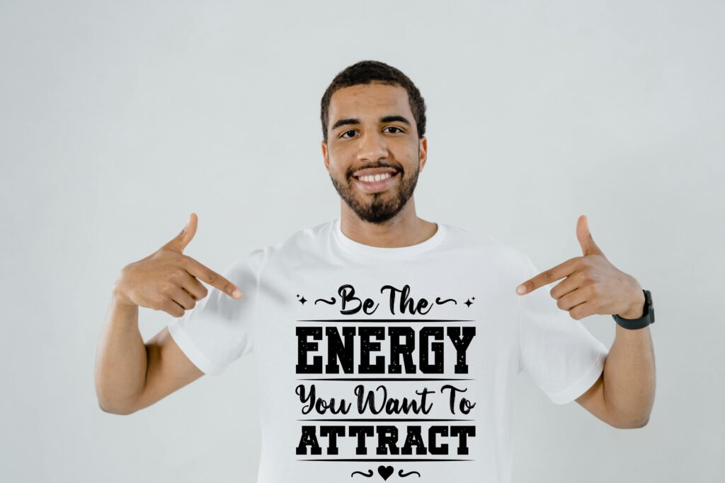 Be the Energy You Want to Attract SVG Free Download for Cricut and Silhouette - Motivational Quote Design