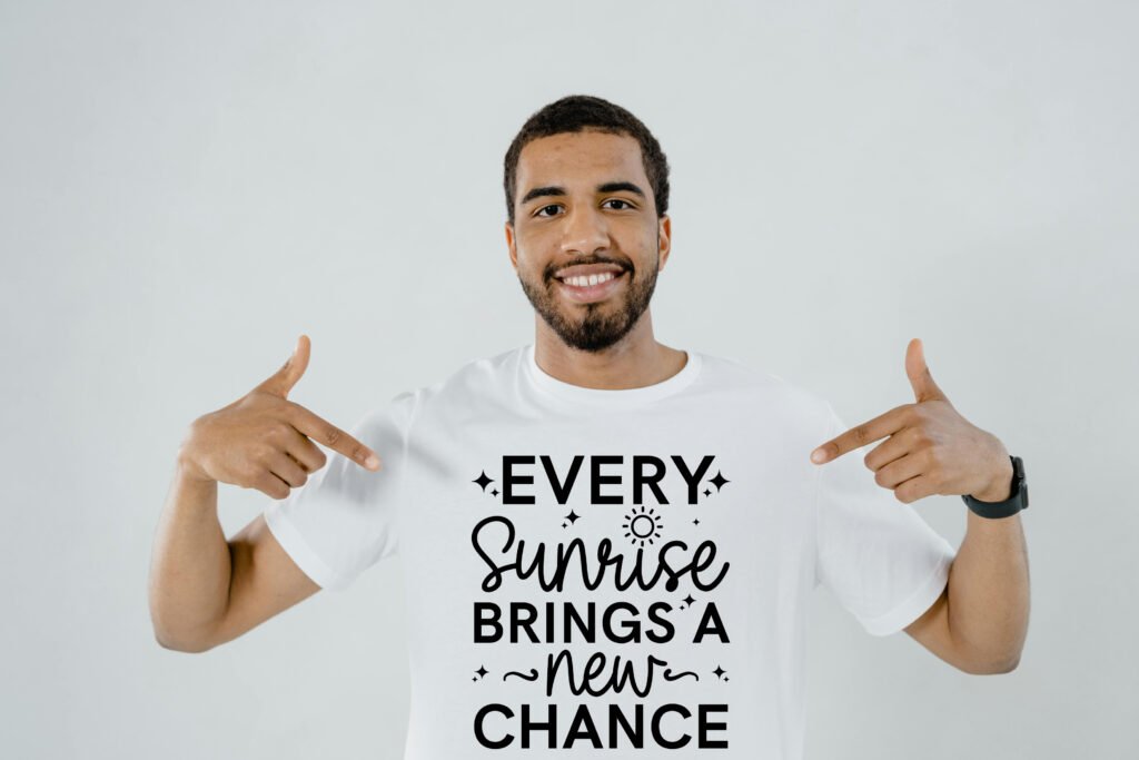 Daily Motivation Every Sunrise Brings a New Chance SVG free download for Silhouette and Cricut. Great quote for shirt motivation and wall art.