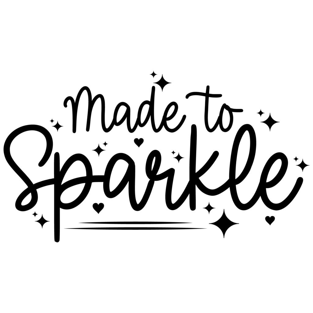 Free made to sparkle svg for kids and baby love crafts