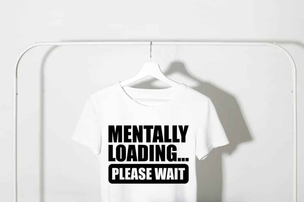 Mentally Loading SVG funny design for Cricut and Silhouette crafts