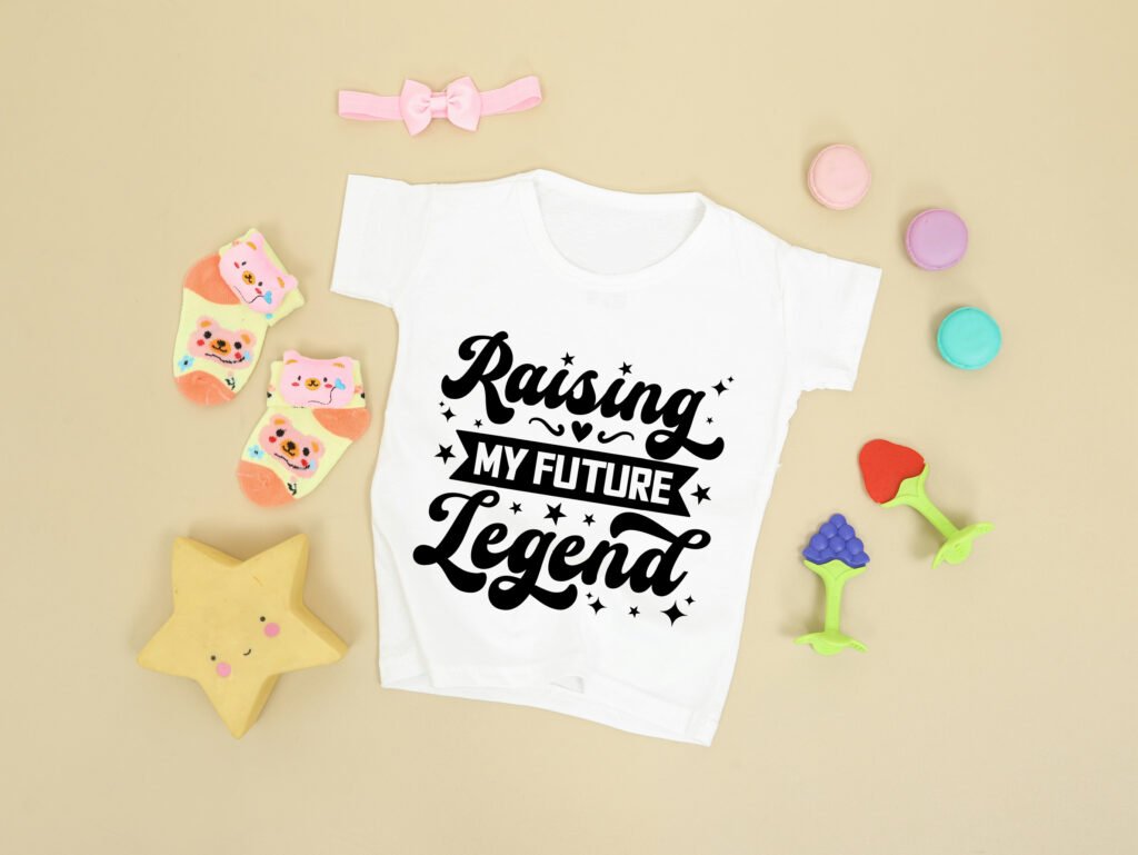 Raising My Future Legend SVG design preview on white background