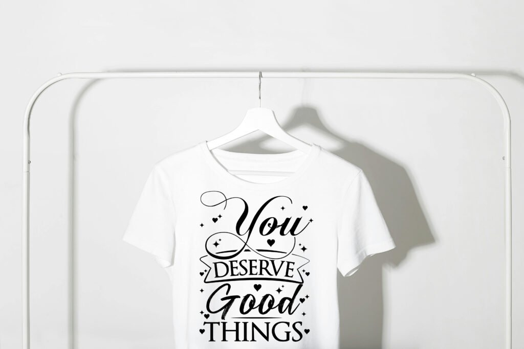 Free You Deserve Good Things SVG motivational quote design