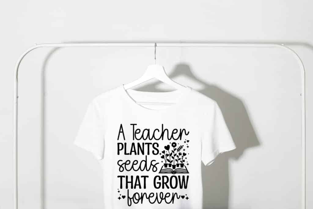 A teacher plants seeds that grow forever design free teacher svg teacher appreciation illustration teach svg free