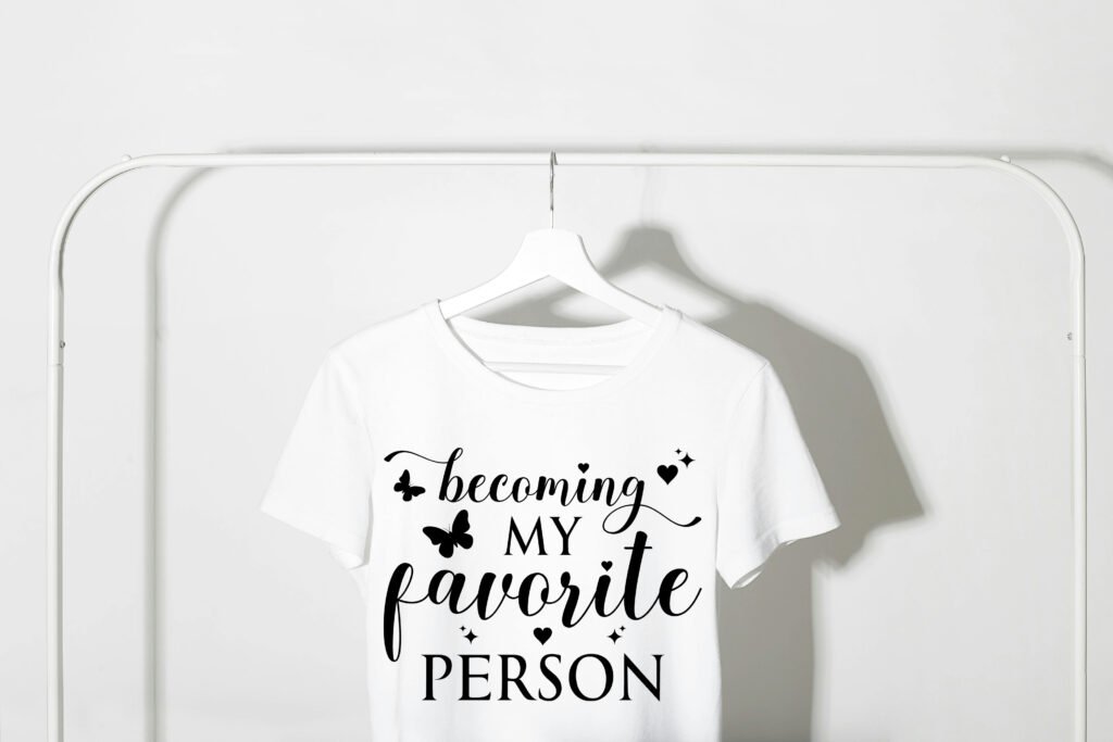 Becoming My Favorite Person SVG free romantic quote design for Cricut and Silhouette