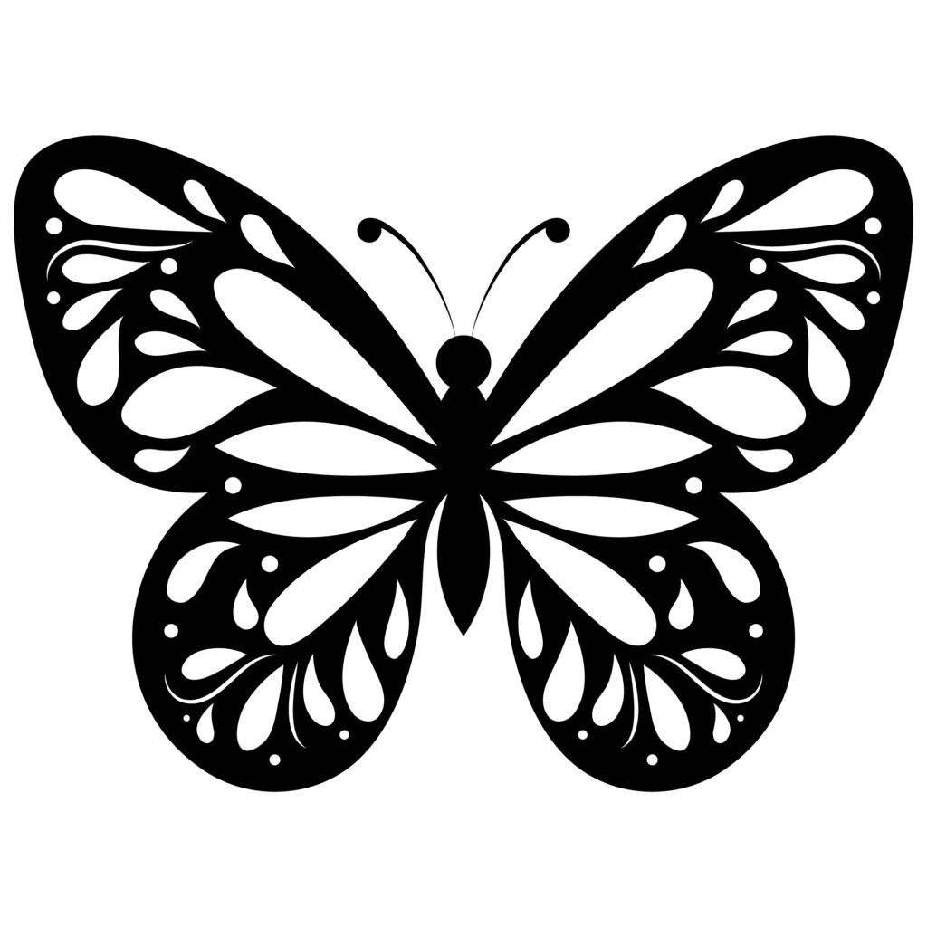 Butterfly Silhouette SVG Free Download for Cricut and Silhouette Crafts