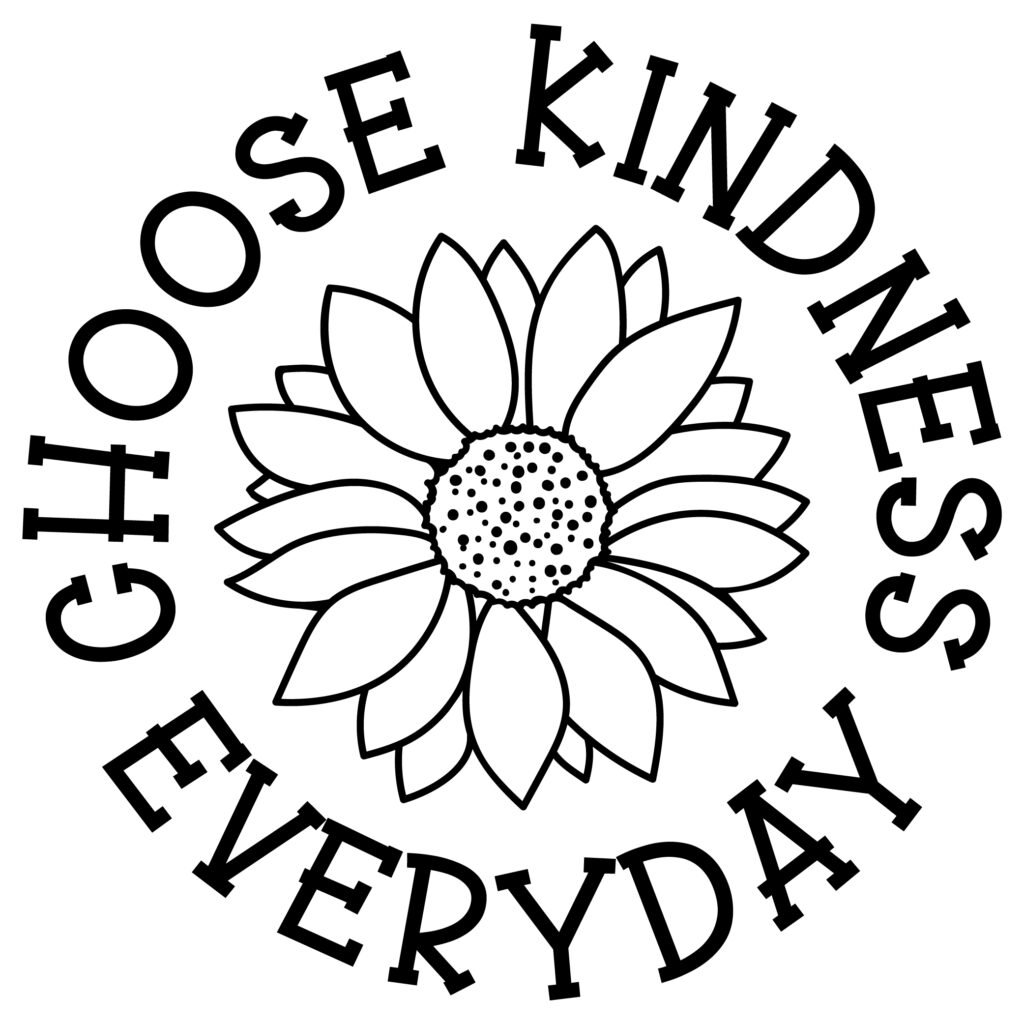 Choose Kindness Everyday SVG design for self-love and motivational crafts